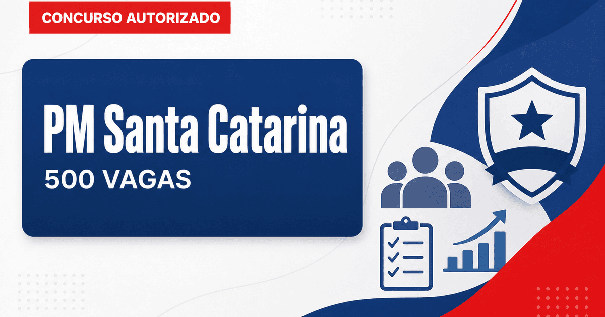 Concurso PM SC: autorizada contratação da banca para 500 vagas de soldados - Polícia Militar de Santa Catarina