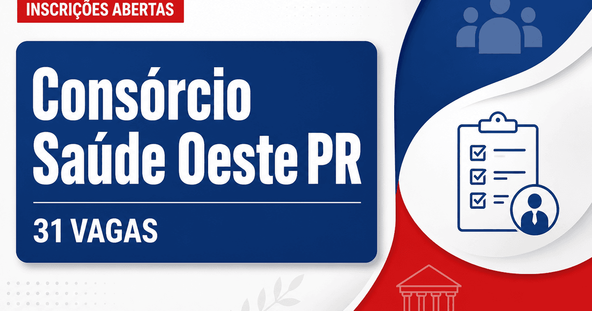 Consórcio Intermunicipal de Saúde do Oeste do Paraná abre concurso com 31 vagas - Consórcio Intermunicipal de Saúde do Oeste do Paraná