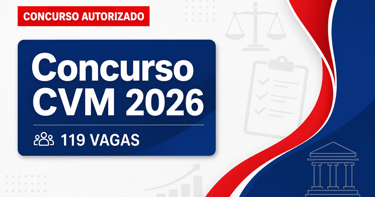 Concurso CVM: novo pedido encaminhado para o preenchimento de 119 vagas - CVM: novo pedido encaminhadora o preenchimento de 119 vagas