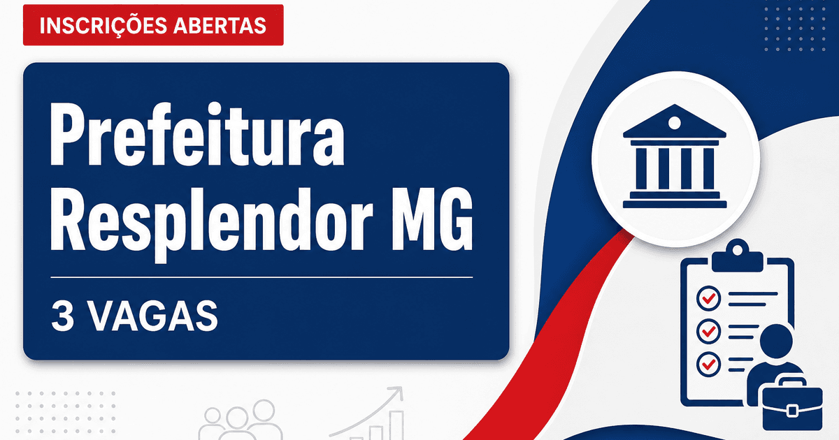 Prefeitura de Resplendor: Prefeitura de Resplendor - MG abre seleção para Agente de Combate às Endemias e Médico Veterin - Prefeitura de Resplendor