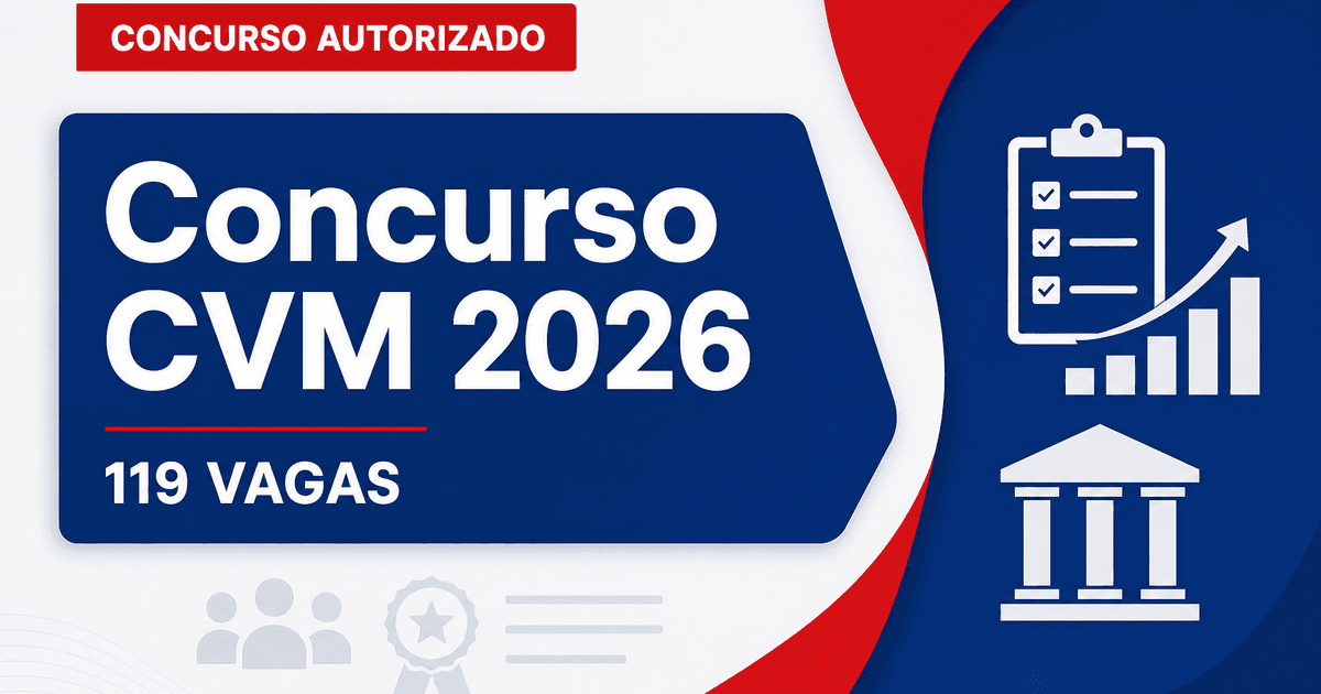 Concurs CVM é solicitado com 119 vagas de nível médio - Concurs CVM é solicitado com 119 vagas de nível médio