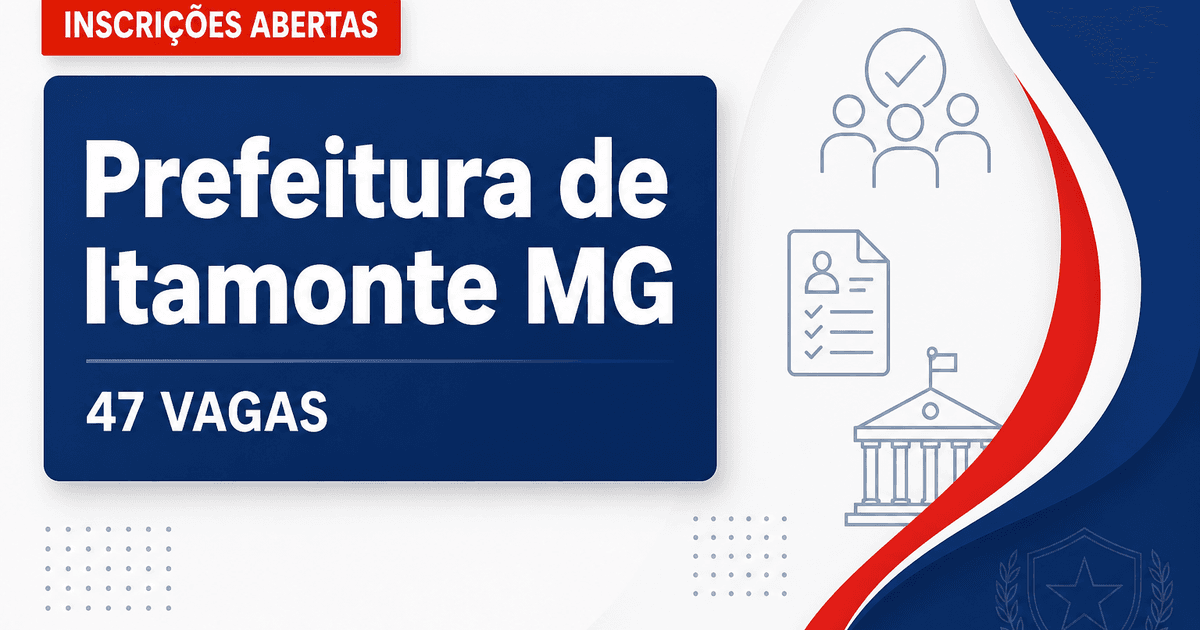 Prefeitura de Itamonte MG abre concurso com 47 vagas na área da Saúde - Prefeitura de Itamonte