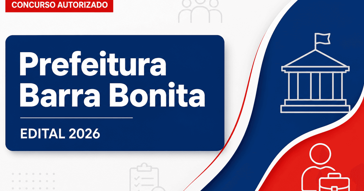 Concurso Prefeitura de Barra Bonita SP: definida banca para área de educação - Prefeitura de Barra Bonita