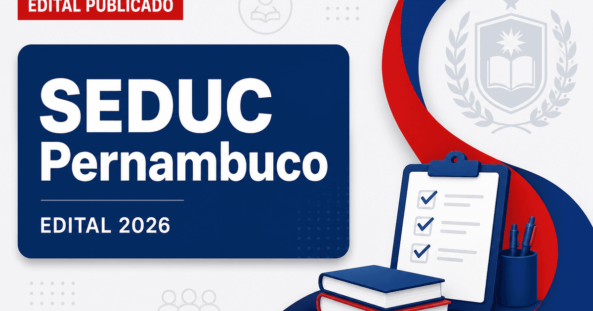 Secretaria de Educação de Pernambuco - PE abre vagas para professores de Libras e Braillistas - Secretaria de Educação de Pernambuco