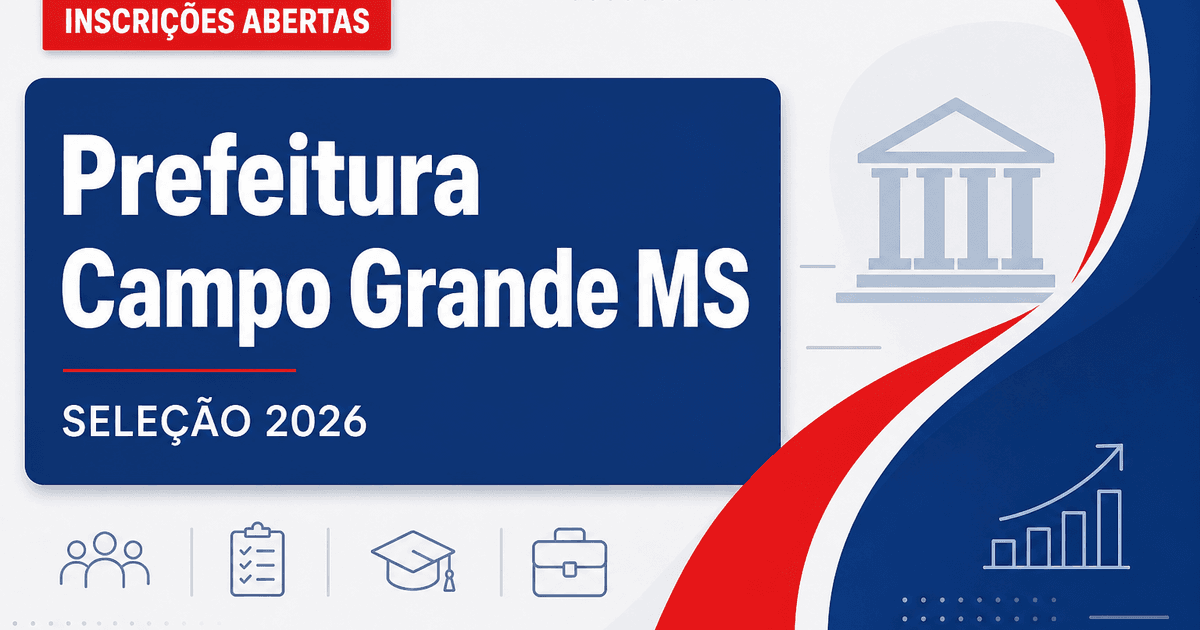 Prefeitura de Campo Grande - MS abre seleção para merendeiro - Prefeitura de Campo Grande
