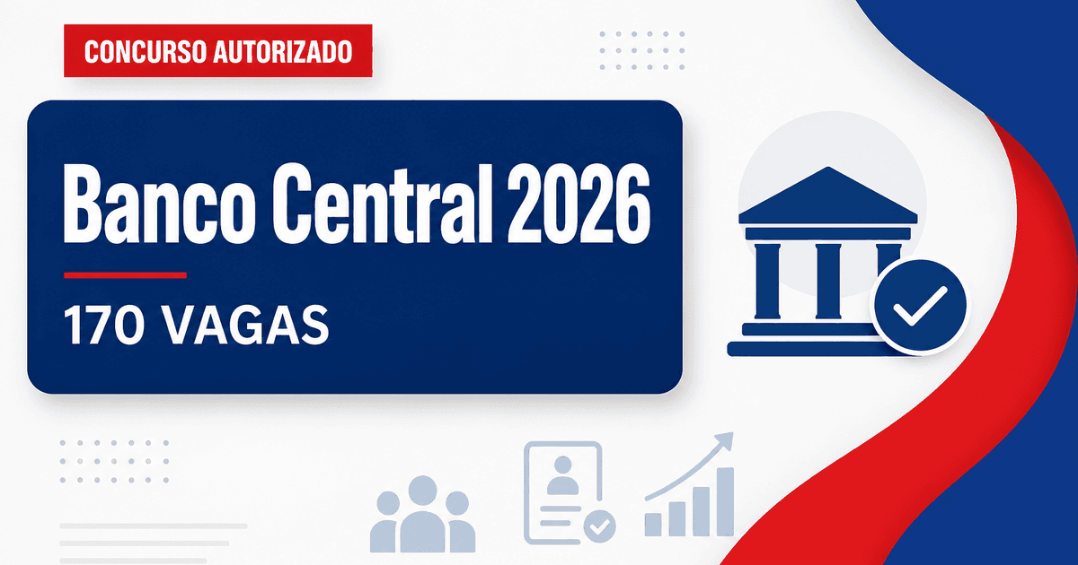 Concurso Bacen: banca em fase de definição para o preenchimento de 170 vagas - Banco Central do Brasil