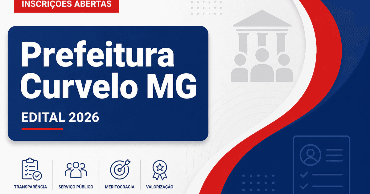 Prefeitura de Curvelo - MG abre processo seletivo para Auxiliar de Serviços I - Prefeitura de Curvelo