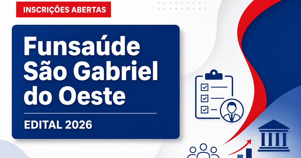 Funsaúde de São Gabriel do Oeste - MS abre seleção para Lavadeira e Técnico em Imobilização Ortopédica - Funsaúde de São Gabriel do Oeste