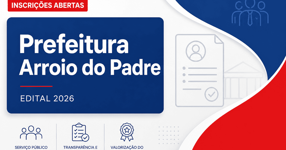 Prefeitura de Arroio do Padre - RS abre processo seletivo para Agente Visitador do PIM - Prefeitura de Arroio do Padre