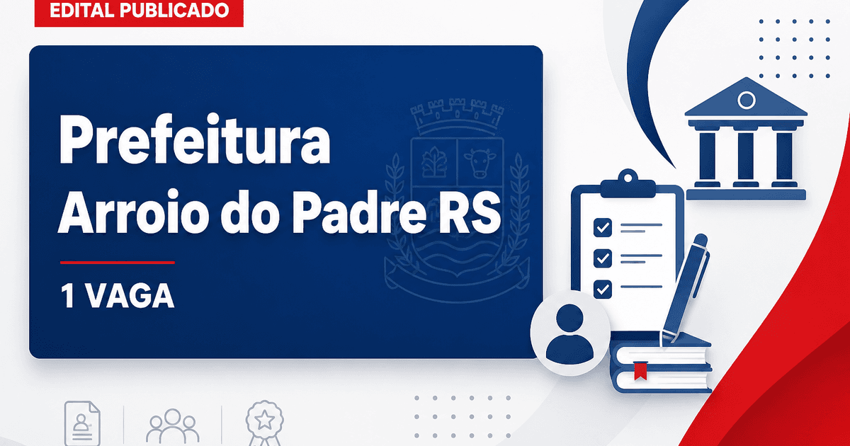 Prefeitura de Arroio do Padre RS publica processo seletivo para agente visitador PIM com 1 vaga - Prefeitura de Arroio do Padre