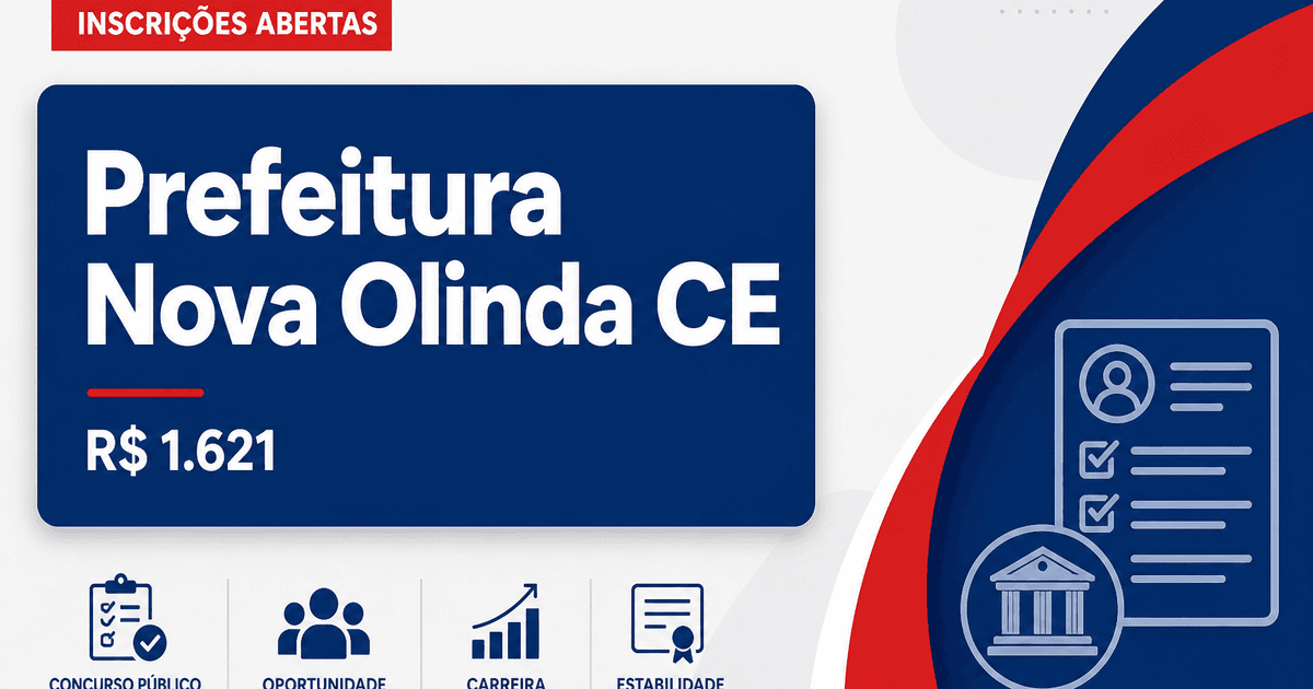 Prefeitura de Nova Olinda: Prefeitura de Nova Olinda - CE abre seleção para Educador Social no programa Criança Feliz - Prefeitura de Nova Olinda