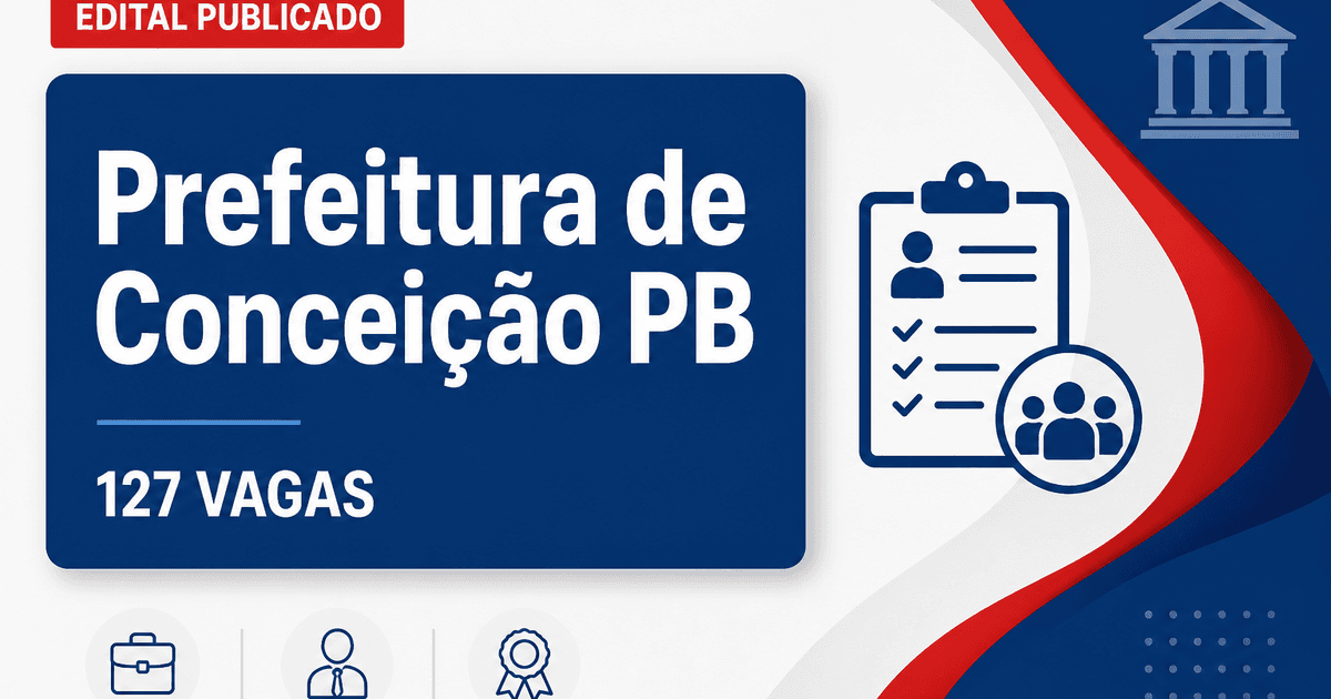 Prefeitura de Conceição: Prefeitura de Conceição - PB retifica edital de concurso público - Prefeitura de Conceição