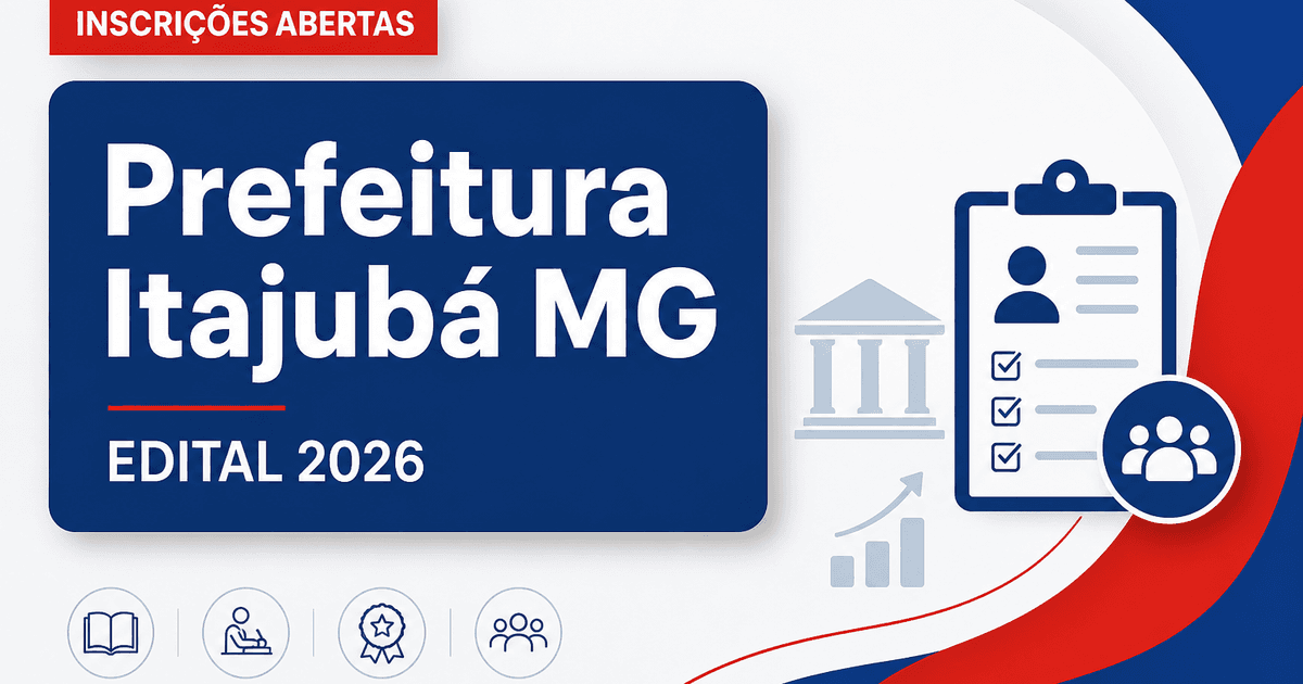 Prefeitura de Itajubá MG abre concurso para enfermeiro e médico no Programa Nacional de Atenção Integral à Saúde das Pes - Prefeitura de Itajubá