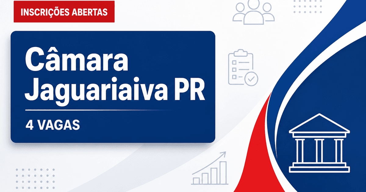 Câmara de Jaguariaíva: Câmara de Jaguariaíva - PR abre concurso público com remunerações de até R$ 11.588,19 - Câmara Municipal de Jaguariaíva