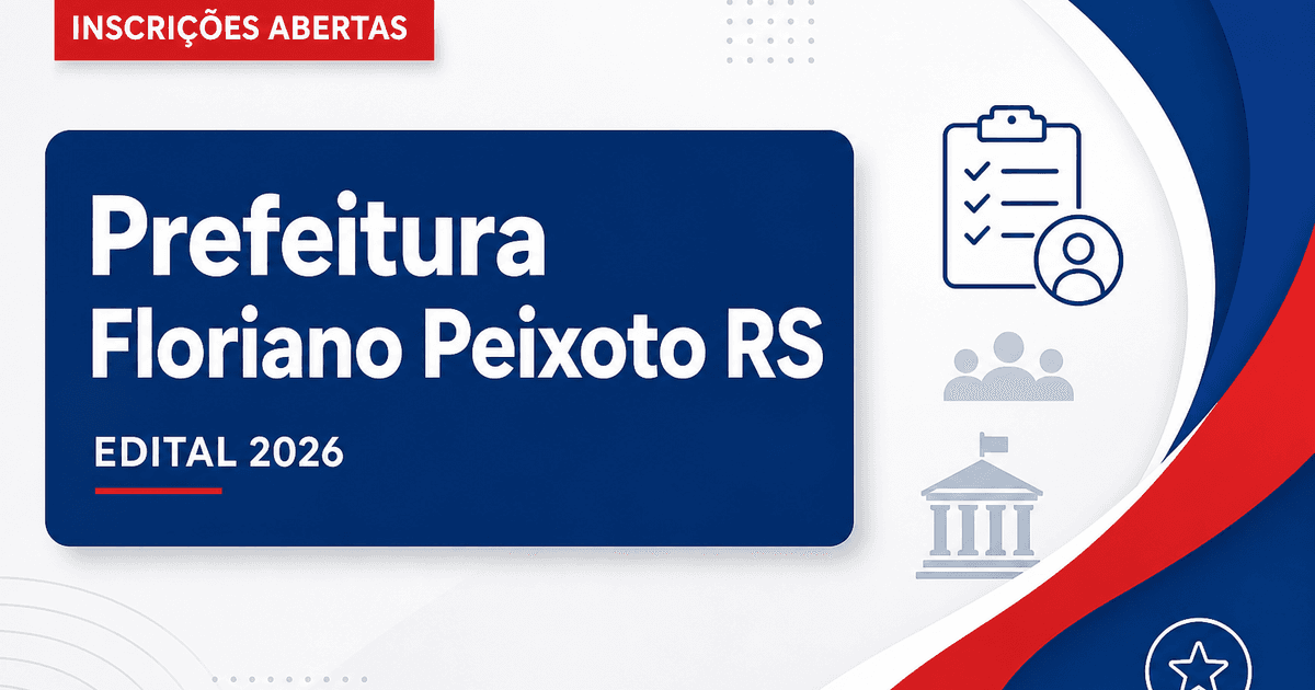 Prefeitura de Floriano Peixoto - RS abre vagas para Agente de Combate às Endemias e Agente de Saúde - Prefeitura de Floriano Peixoto