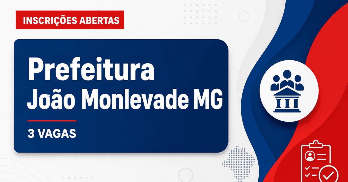 Prefeitura de João Monlevade: Prefeitura de João Monlevade - MG abre vagas para profissionais da educação - Prefeitura de João Monlevade