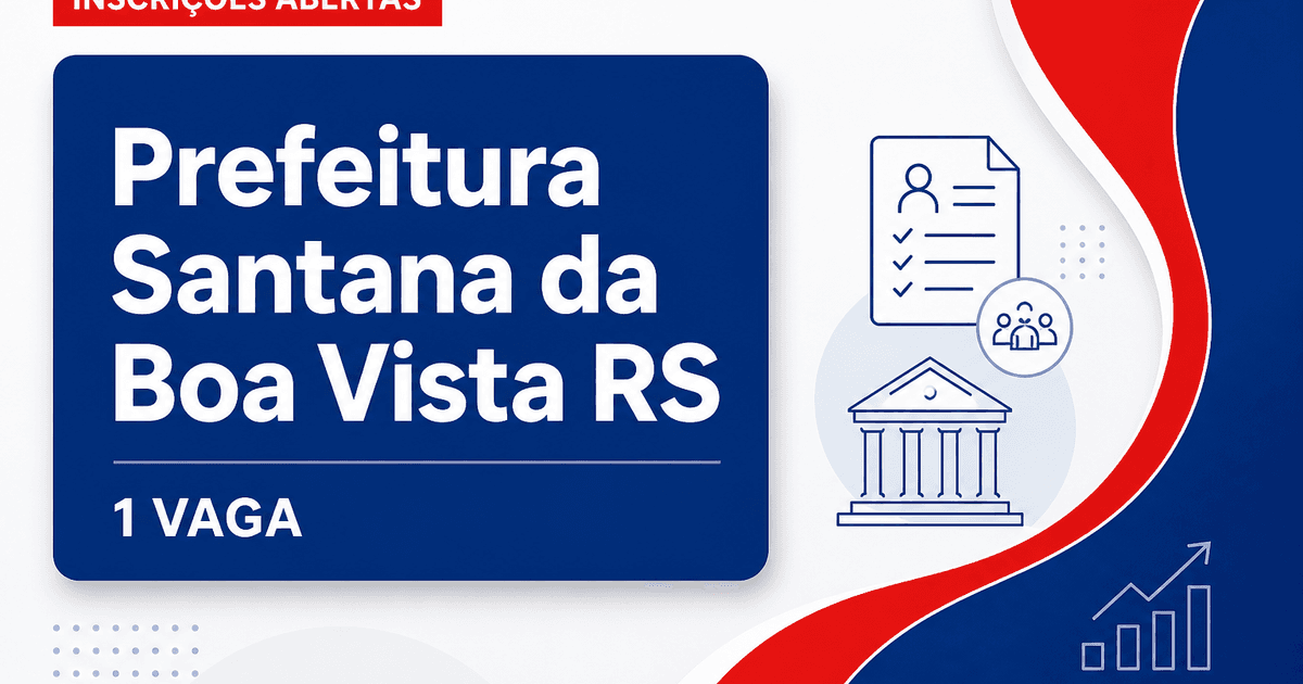 Prefeitura de Santana da Boa Vista: Prefeitura de Santana da Boa Vista - RS abre vaga para Médico da ESF II - Prefeitura de Santana da Boa Vista