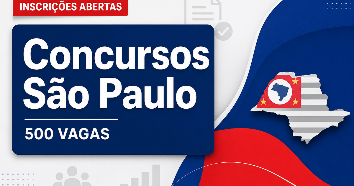 Quase 500 vagas: veja concursos em SP que abrem e encerram inscrições nesta semana - Vários órgãos de São Paulo