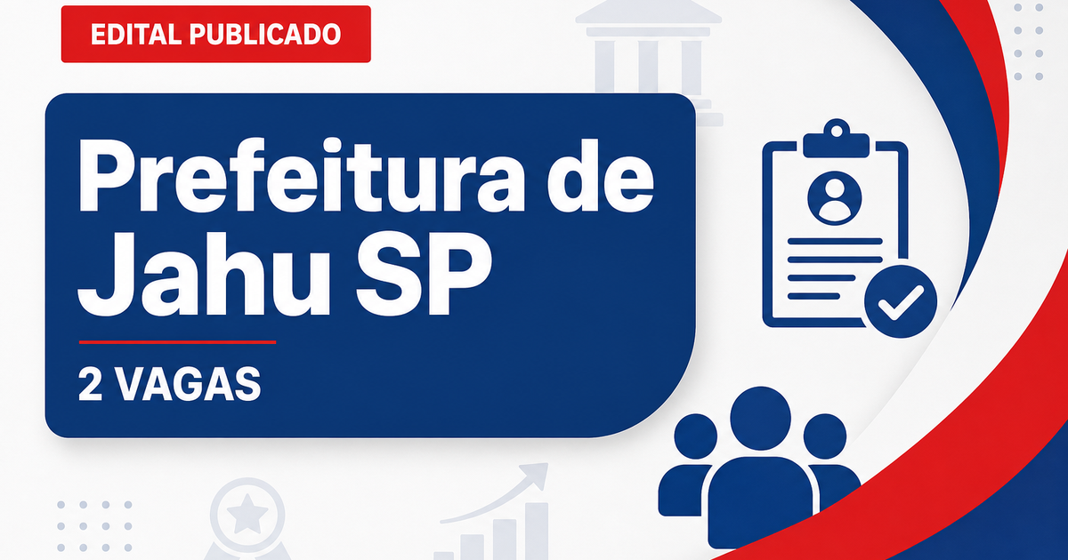 Prefeitura de Jahu SP abre concurso com 2 vagas para Coveiro e Monitor - Prefeitura de Jahu