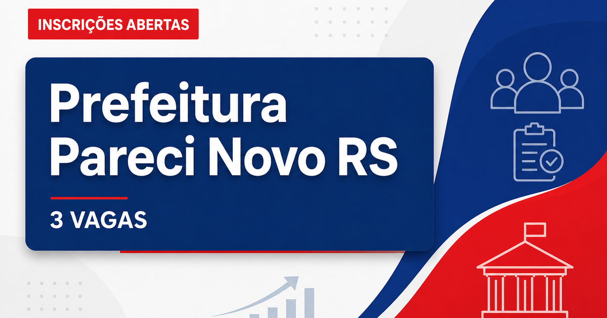 Prefeitura de Pareci Novo: Prefeitura de Pareci Novo - RS abre processo seletivo para Atendente de Creche - Prefeitura de Pareci Novo