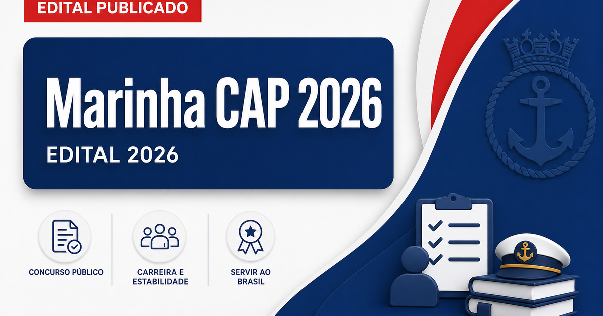 Marinha do Brasil abre concurso com vagas para o Corpo Auxiliar de Praças - Marinha do Brasil abre  com vagasra o Corpo Auxiliar de Praças