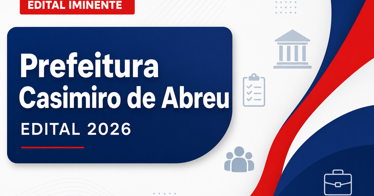 Concurso Casimiro de Abreu RJ: banca cria página para edital - Prefeitura de Casimiro de Abreu