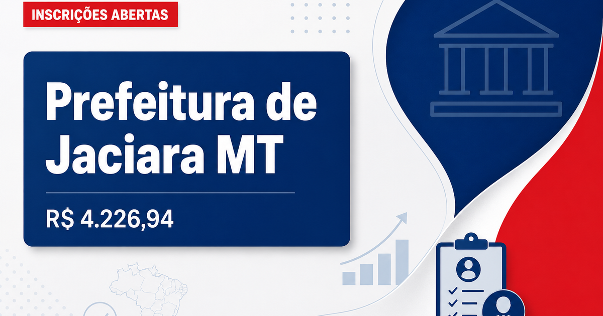 Prefeitura de Jaciara: Prefeitura de Jaciara - MT abre seleção para Intérprete de Libras e Técnico de Desenvolvimento In - Prefeitura de Jaciara