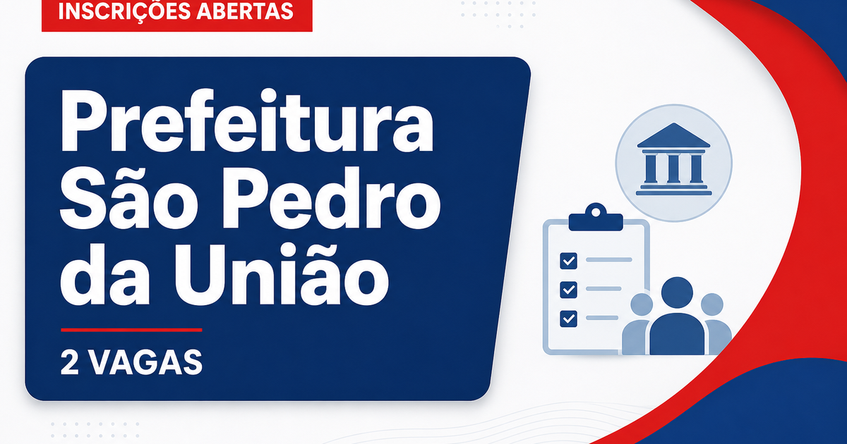 Prefeitura de São Pedro da União: Prefeitura de São Pedro da União - MG abre seleção para Auxiliar de Consultório Dentár - Prefeitura de São Pedro da União