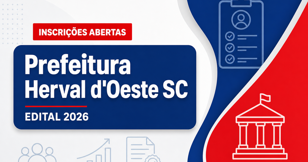Prefeitura de Herval d'Oeste - SC abre vaga em processo seletivo para psicólogo - Prefeitura de Herval d'Oeste