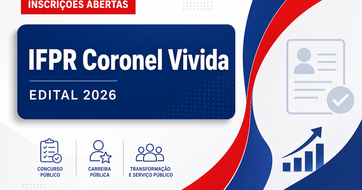 Instituto Federal do Paraná abre processo seletivo para professor em Coronel Vivida PR - Instituto Federal do Paraná