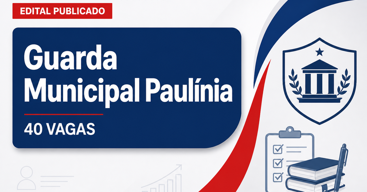 Concurso da Guarda Municipal de Paulínia (SP) tem edital publicado para 40 vagas - Guarda Municipal de Paulínia