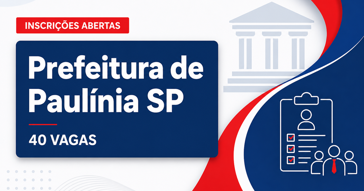 Prefeitura de Paulínia - SP abre concurso com 40 vagas para Guarda Municipal - Prefeitura de Paulínia