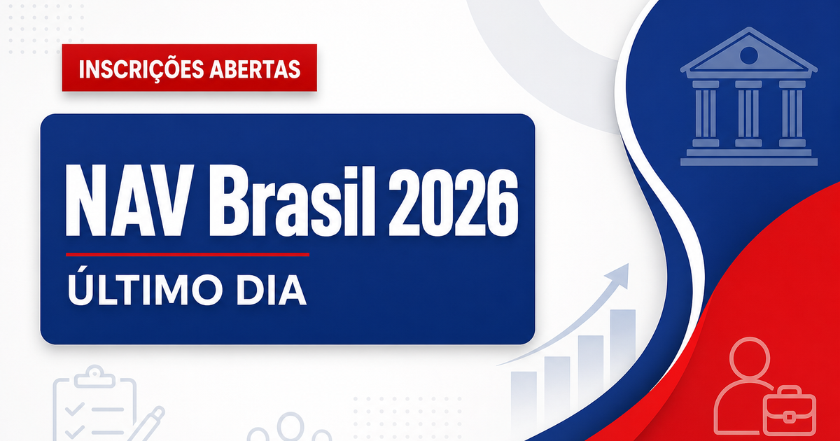 Concurso NAV Brasil tem último dia de inscrição; veja datas! - NAV Brasil tem último dia de inscrição; veja datas!