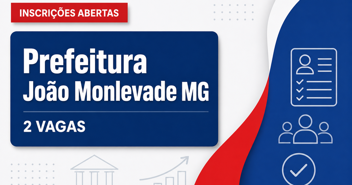 Prefeitura de João Monlevade MG abre processo seletivo para saúde com 2 vagas - Prefeitura de João Monlevade