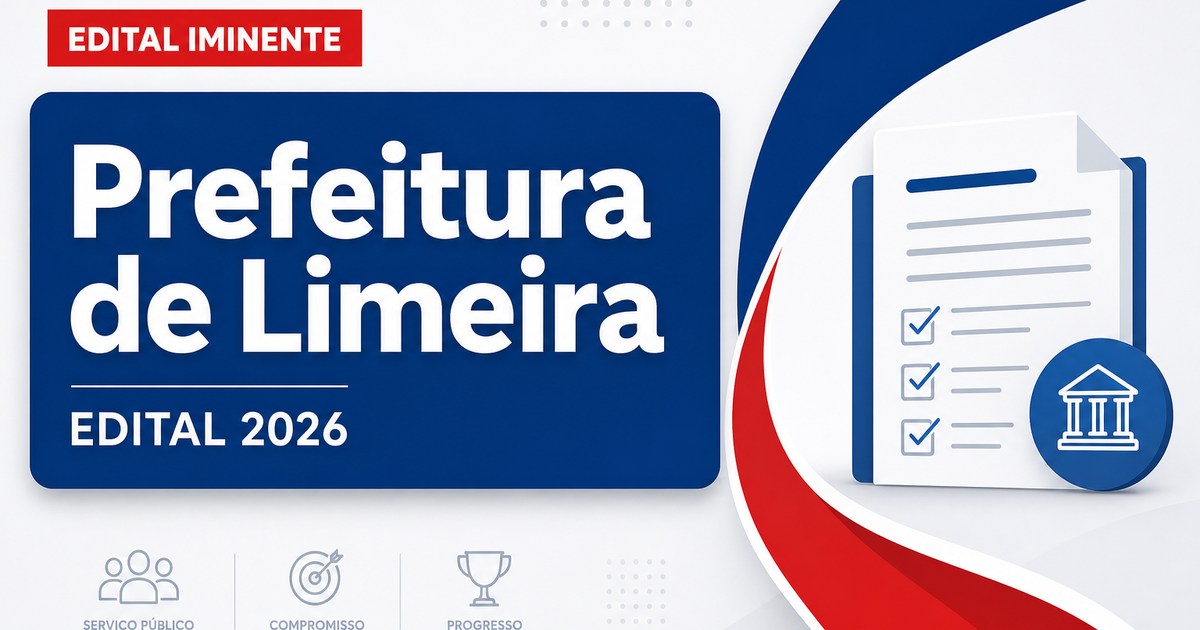 Concurso Prefeitura de Limeira SP: novo edital deve ser publicado no decorrer dos próximos dias - Prefeitura de Limeira