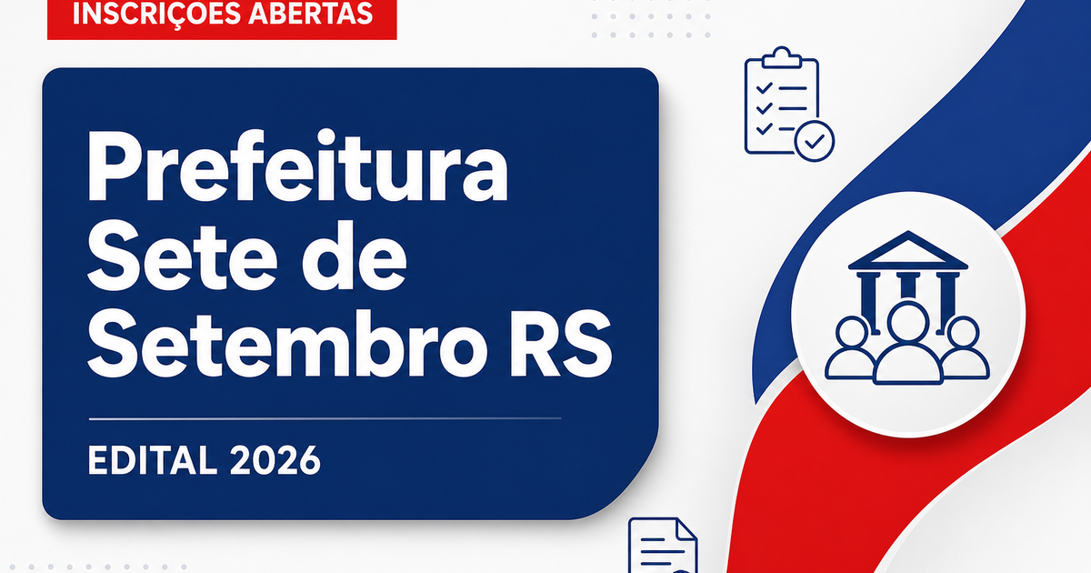 Prefeitura de Sete de Setembro - RS abre seleção para Engenheiro Civil - Prefeitura de Sete de Setembro