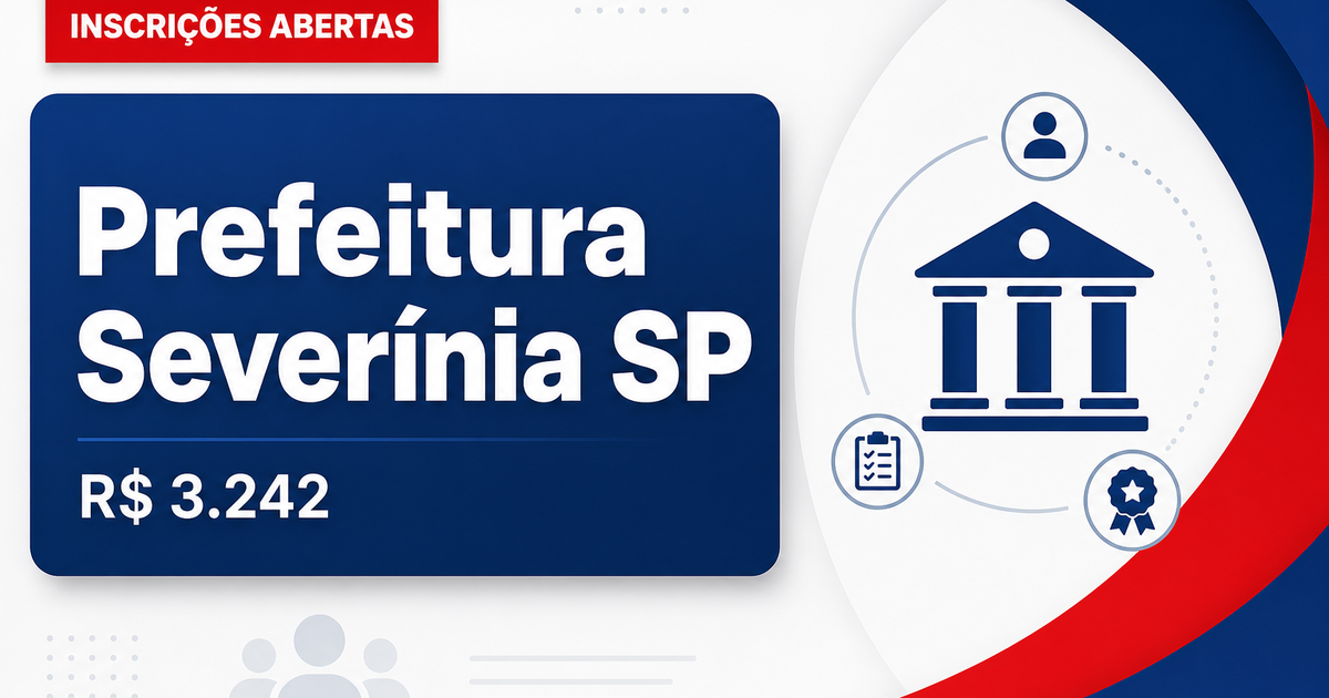Prefeitura de Severínia: Prefeitura de Severínia - SP abre processo seletivo para formação de cadastro de reserva - Prefeitura de Severínia