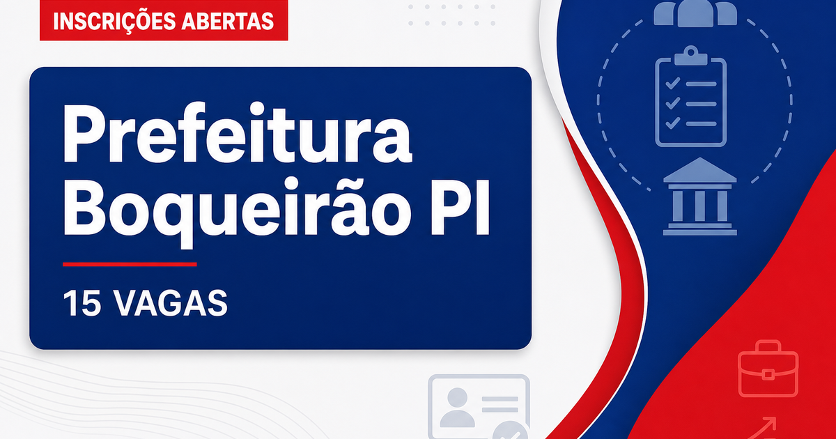 Prefeitura de Boqueirão do Piauí: Prefeitura de Boqueirão do Piauí abre seleção para professores em diversas áreas - Prefeitura de Boqueirão do Piauí