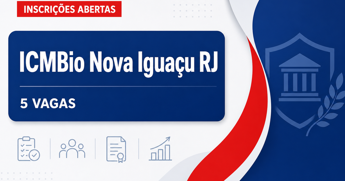 ICMBio Nova Iguaçu RJ abre processo seletivo com 5 vagas para brigadistas - Instituto Chico Mendes de Conservação da Biodiversidade
