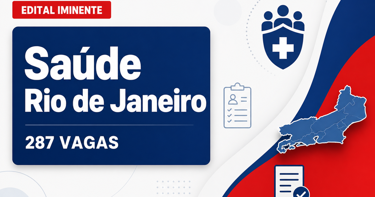 Concurso Saúde RJ: publicado contrato com banca para 287 vagas; edital iminente - Secretaria de Saúde do Rio de Janeiro