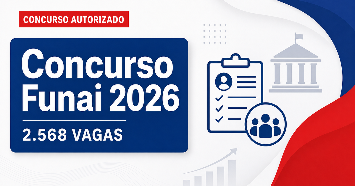 Concurso Funai: enviado pedido para novo edital com 2.568 vagas - Funai: enviado pedidora novo edital com 2.568 vagas