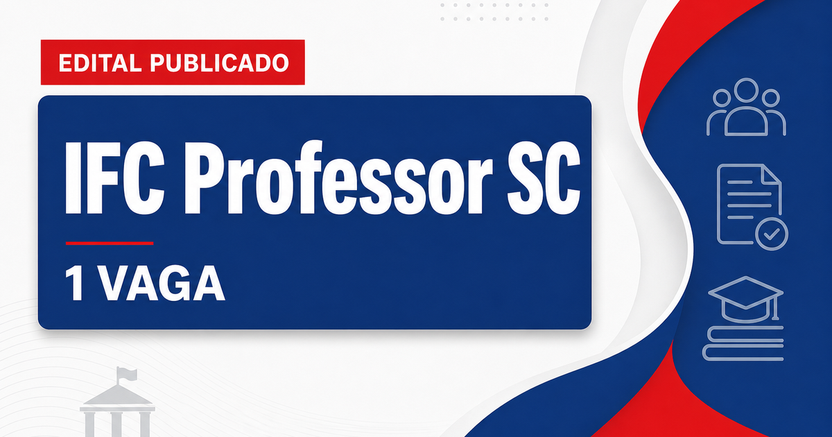 Instituto Federal Catarinense concurso: 1 vaga professor Português/Inglês - Instituto Federal Catarinense