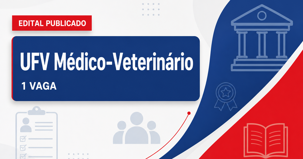 Concurso Universidade Federal de Viçosa abre 1 vaga para médico-veterinário - Universidade Federal de Viçosa