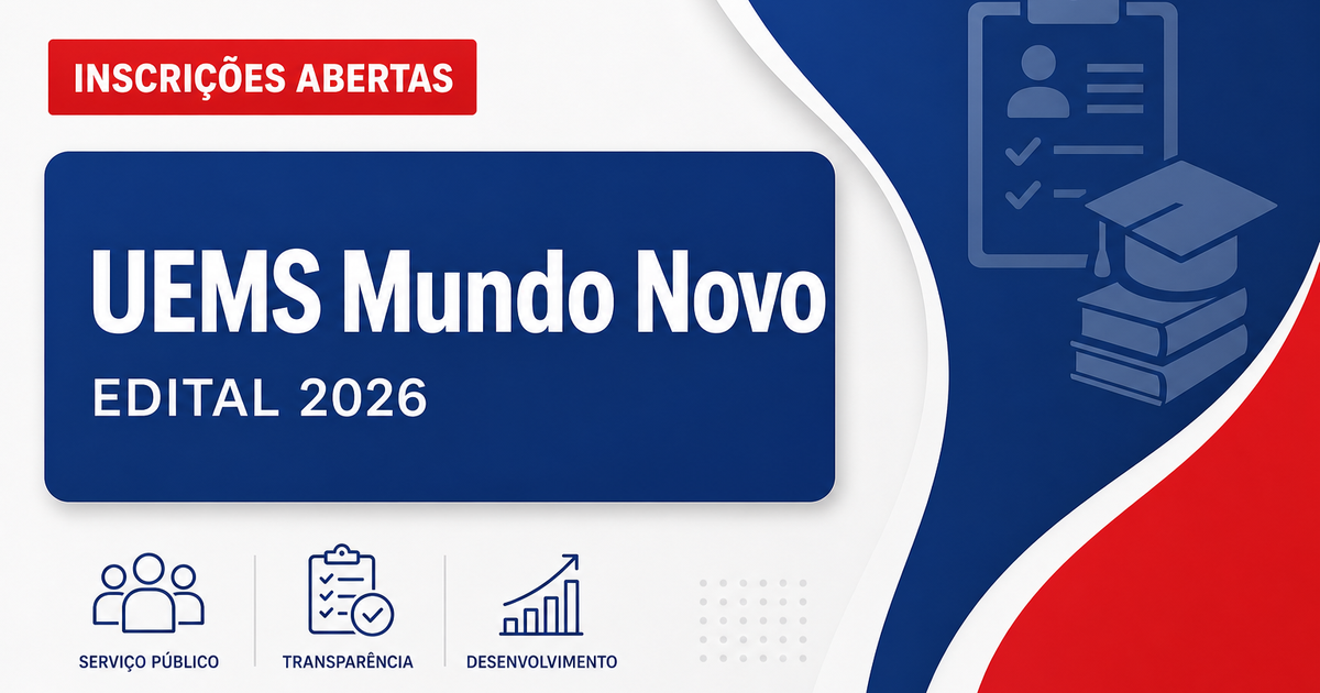 UEMS abre processo seletivo para professores de Matemática e Física em Mundo Novo - Universidade Estadual de Mato Grosso do Sul