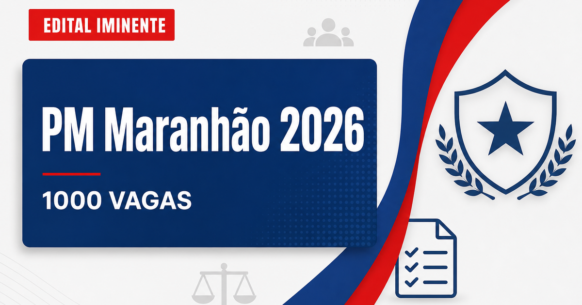Concurso PM MA: banca é contratada para edital com mil vagas - Polícia Militar