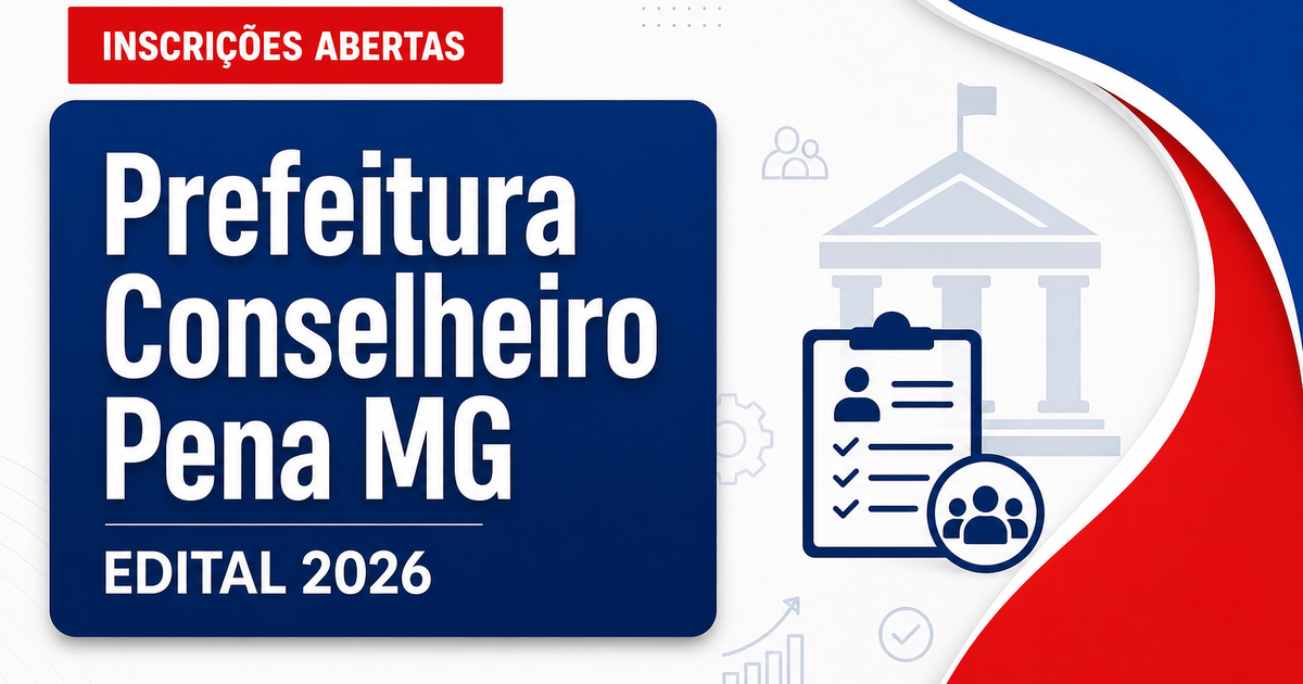 Prefeitura de Conselheiro Pena - MG abre seleção para Agentes de Saúde e de Endemias - Prefeitura de Conselheiro Pena