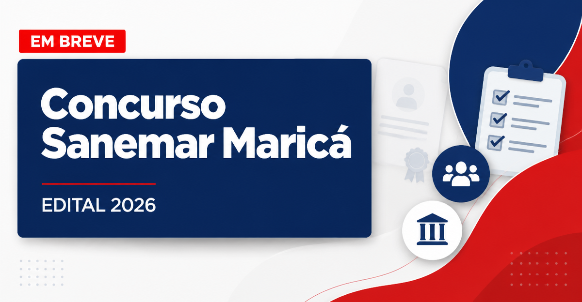 Concurso Maricá RJ: edital para Sanemar está previsto até junho - Sanemar
