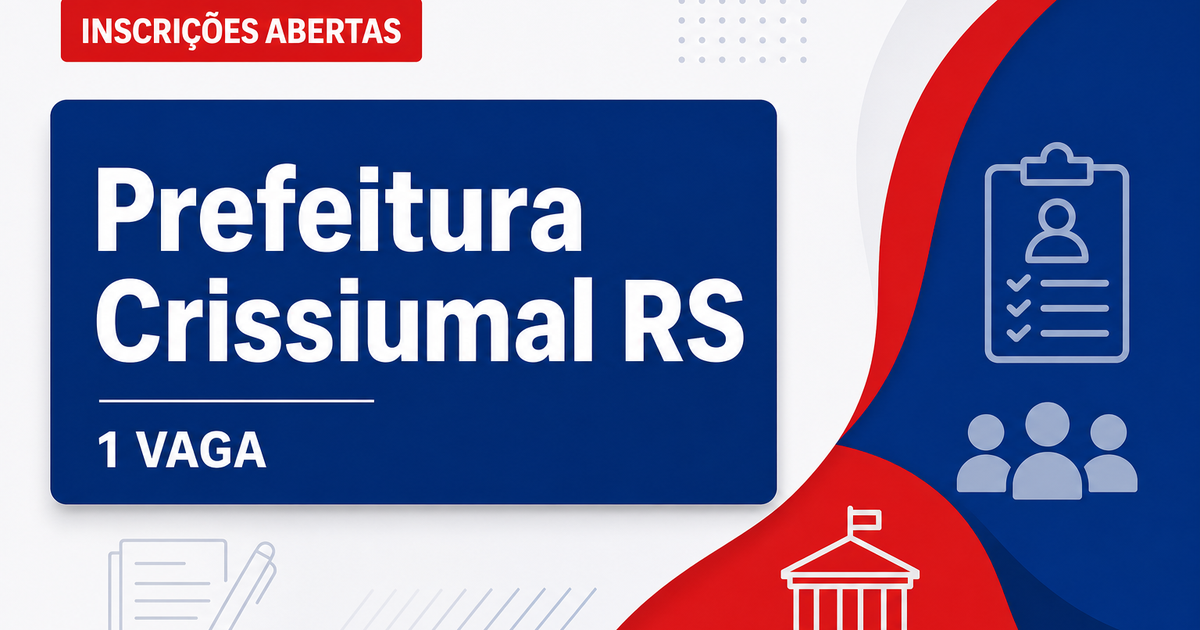 Prefeitura de Crissiumal RS abre processo seletivo para 1 vaga de agente comunitário de saúde - Prefeitura de Crissiumal