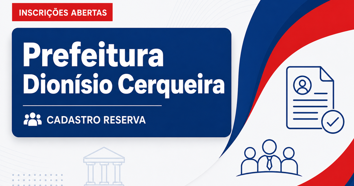 Prefeitura de Dionísio Cerqueira - SC abre seleção para cadastro de reserva no SAMU - Prefeitura de Dionísio Cerqueira