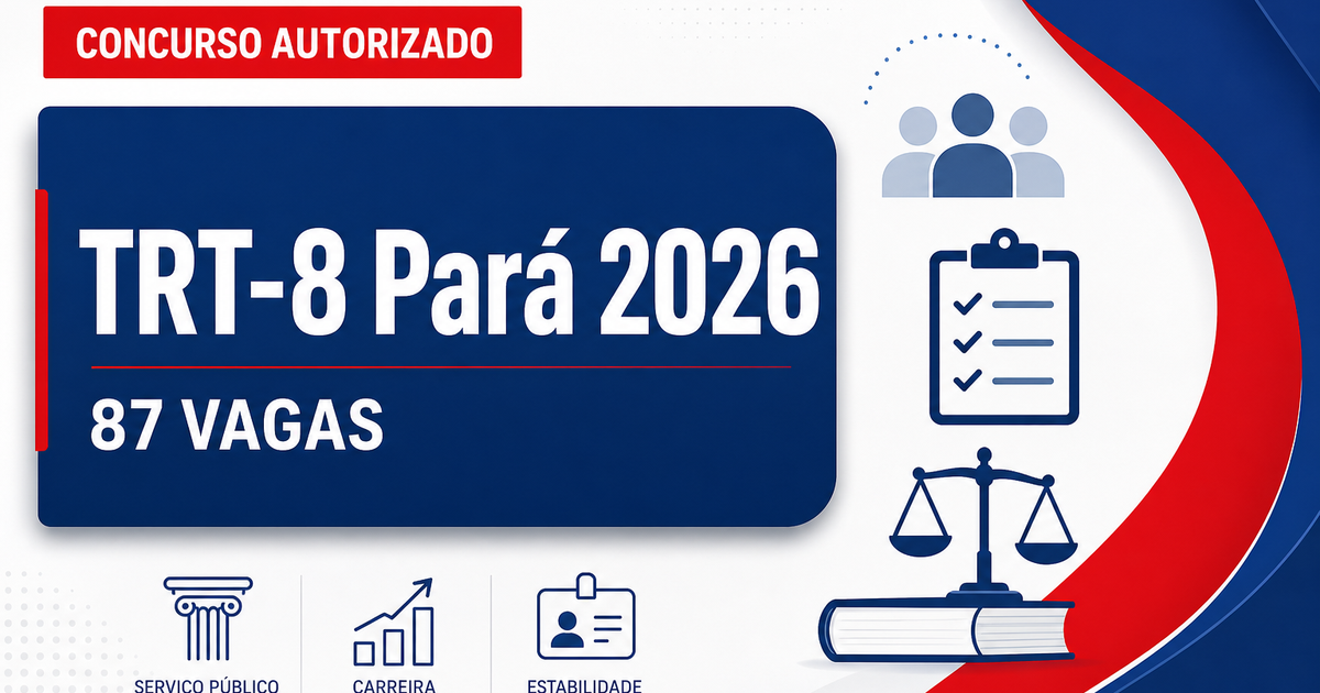 TRT-8 prepara novo concurso: comissão em formação, 87 cargos vagos e detalhes do último edital - Tribunal Regional do Trabalho